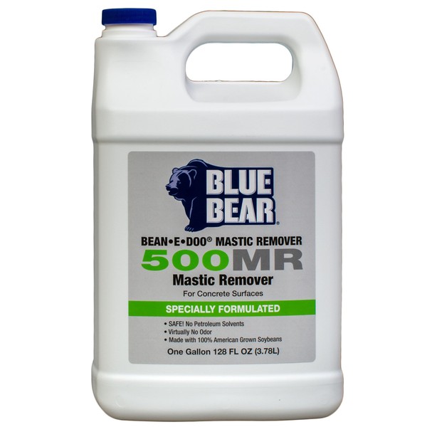 BLUE BEAR 500MR Mastic Remover for Concrete Surfaces Gallon