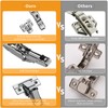 Chibery 2 Pack 165 Degree Frameless Lazy Susan Hinge, Clip