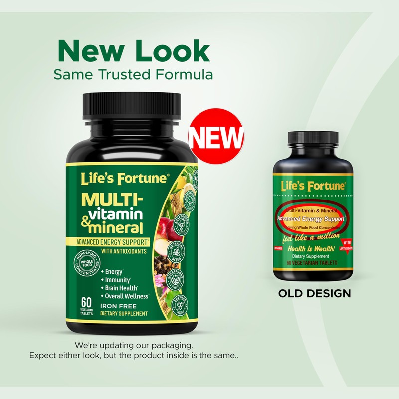 Life's Fortune Whole Food Multivitamin & Mineral Supplement for Men