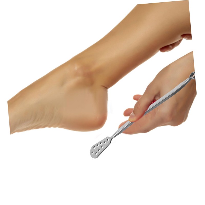 IWOWHERO Stainless Steel Double-headed Foot File for Callus Removal and