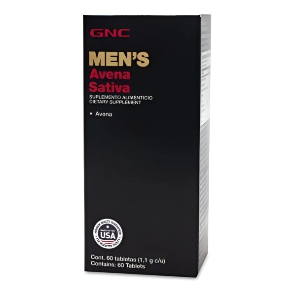 Gnc Mens Avena Sativa - 60 Tabletas - Producto Original