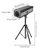 MhdunueSK Light Stand, 51.57-75.2Inch Follow Spot Light Photography Tripod Stand
