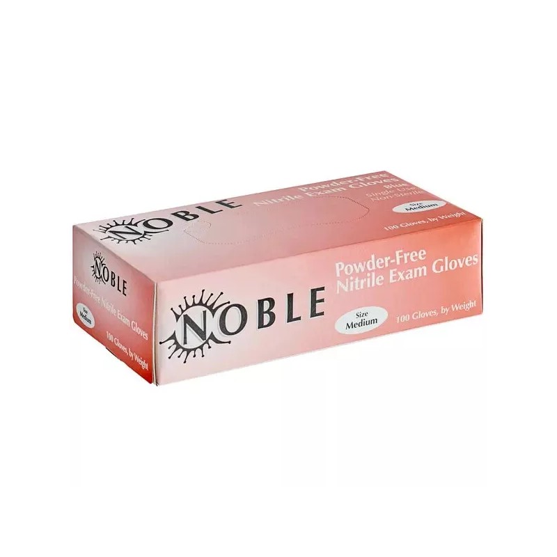 Noble Powder-Free Exam Grade Nitrile 4 Mil Thick Textured Gloves