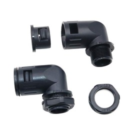 Namvo Corrugated Pipe Connector 90 Degree AD15.8 PG11 Pipe Hose Connector Clamps Pack of 10