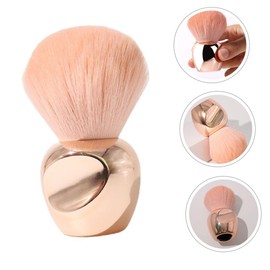 Baluue Practical Blush Makeup Brush Vase Base Design Cosmetic Tool for Even Application for Loose Powder and Blush Makeup for Women