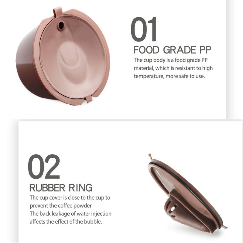 i Cafilas Cute Refillable Capsules Refillable Stainless Steel Filter Capsules