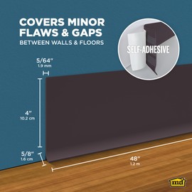M-D Building Products 23688 4 in. x 48 in. Brown Self-Stick Vinyl Wall Base