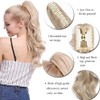 Long Short Claw Ponytail Hair Extensions One Piece Cute Clip