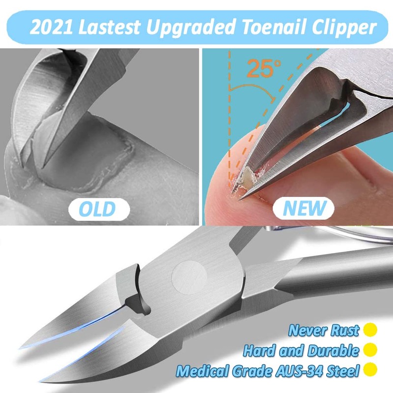 Podiatrist Toenail Clippers for Thick Nails, Professional Ingrown Toenail Tool