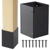 Wanhork 304 Stainless Steel Adjustable Post Protector (Range 3.3-6in), Protect