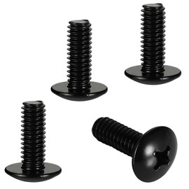 SINGWAYS License Plate Screws Compatible with Mercedes/Hyundai/Lexus/Honda/Toyota Models - 18-8 (304) Grade Stainless Steel Black License Plate Screws - 4 PCS