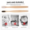 Gatuida 2pcs Natural Bamboo Toothbrushes Flexible Bristles Ergonomic Handle for