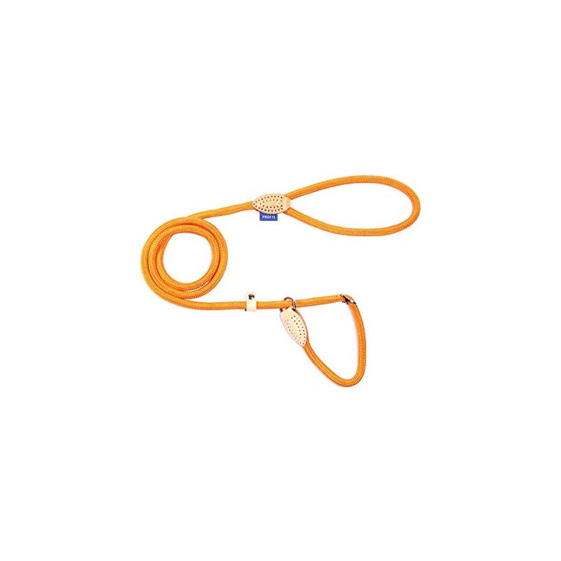 Profti Retriever Lead made from Nylon, Leather Elements, Pull Stop,