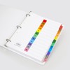 Wilson Jones P1348 Separadores de Carpeta Numerados, colores Brillantes, 12