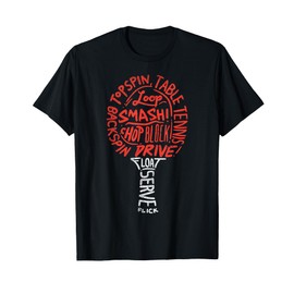 Table Tennis Paddle Words Ping Pong Player Champion Gift Maglietta