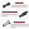 HARFINGTON 2pcs Brad Point Drill Bits 15mm(19/32") Dia Straight Round