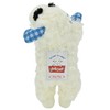 Medium Lamb Chop Dog Toy, Blue Plaid Ears and Paws,