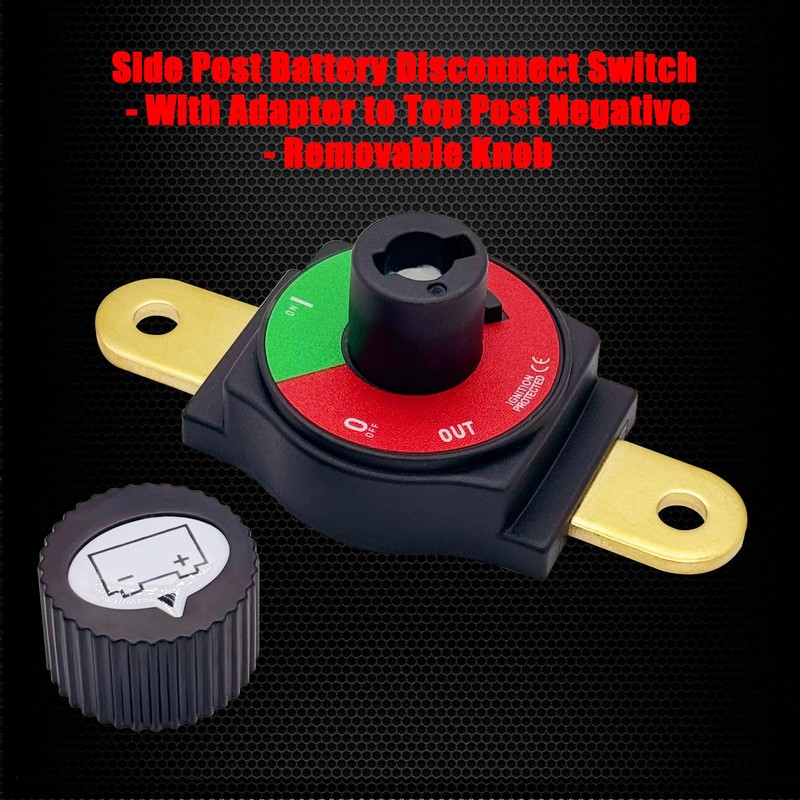 Ampper Side Post Battery Disconnect Switch 12V - 48V, Marine