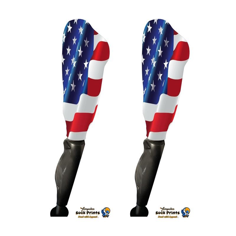 Prosthetic Sleeve American flag V1 - Quantity: Pair $29.99