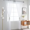 SpaceDresser Basic Rod Pocket Sheer Voile Window Curtain Liners White