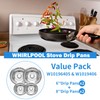 SANYCASA W10196405 W10196406 Electric Stove Drip Pans Perfect Fit for