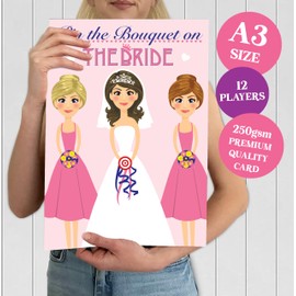 PIN THE BOUQUET ON THE BRIDE | Hen Night Party Game | Like Junk on Hunk | 12 Player
