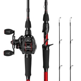 KastKing Royale Legend II Casting Fishing Combos, 7'0'' MH Twin Tips Rod, Left Handed