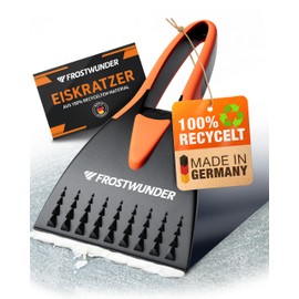 FROSTWUNDER Eiskratzer Auto [Made in Germany] - 100% recycelter Auto Eiskratzer - Unschlagbarer Scheibenkratzer Auto - Blitzschneller Autoscheiben Kratzer - Stabiler & langlebiger Schneekratzer Auto