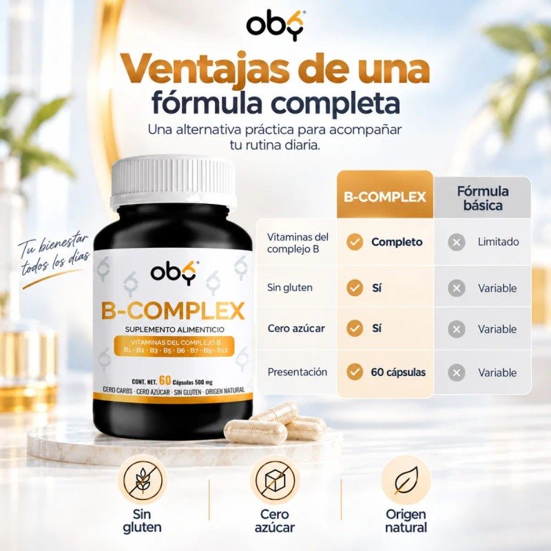 Complejo De Vitaminas B Con B1 B2 B3 B5 B6