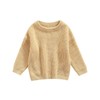 Pivanzore Baby Girl Boy Toddler Knit Sweater Cute Round Neck