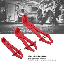 3 Pcs Flexible Hose Line Clamp Plier Nylon Brake Fuel Water Line Clamp Plier, Hose Clamp Tool Set Hose Pinch Off Pliers Set Mixed Sizes