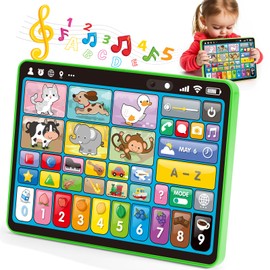 Toddler Music Learning Toys - Multi-Sensory Educational Toy with Letters, Numbers, Shapes, Sounds, and Lights - Safe, Screen-Free and Durable for Early Childhood Development for Ages 1+ Years