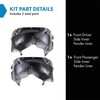 TRQ TRQ Front Inner Fender Liner Set Compatible with 2002-2004