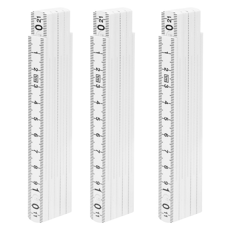 3Pcs Folding Ruler DIY Multi Angle Ruler Linear Measurement for