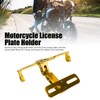 Motorcycle License Plate Bracket CNC Aluminium Alloy Universal Adjustable Motorcycle