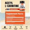 Acetyl L Carnitine Supplement 1000mg - Supports Energy Production, Brain