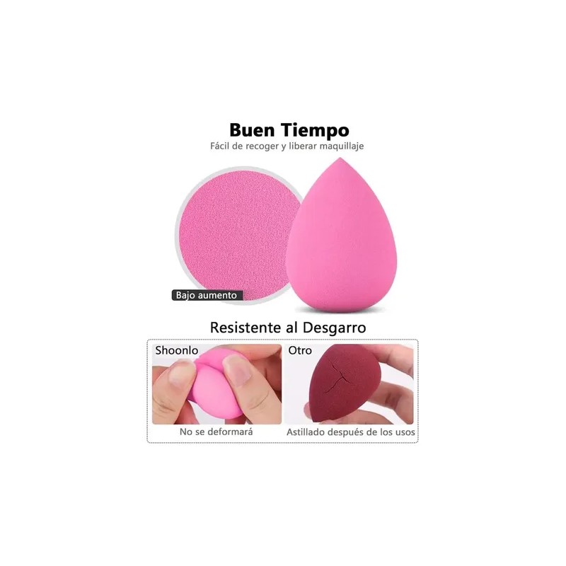 Set Estuche Transpirable Esponja Beauty Blender Maquillaje