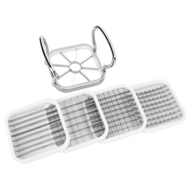 Kartoffelhacker Kartoffelschneider French Fry Maker Edelstahl Gemüse Slicer mit Ergonomischem Griff für die Küche zu Hause in der Küche