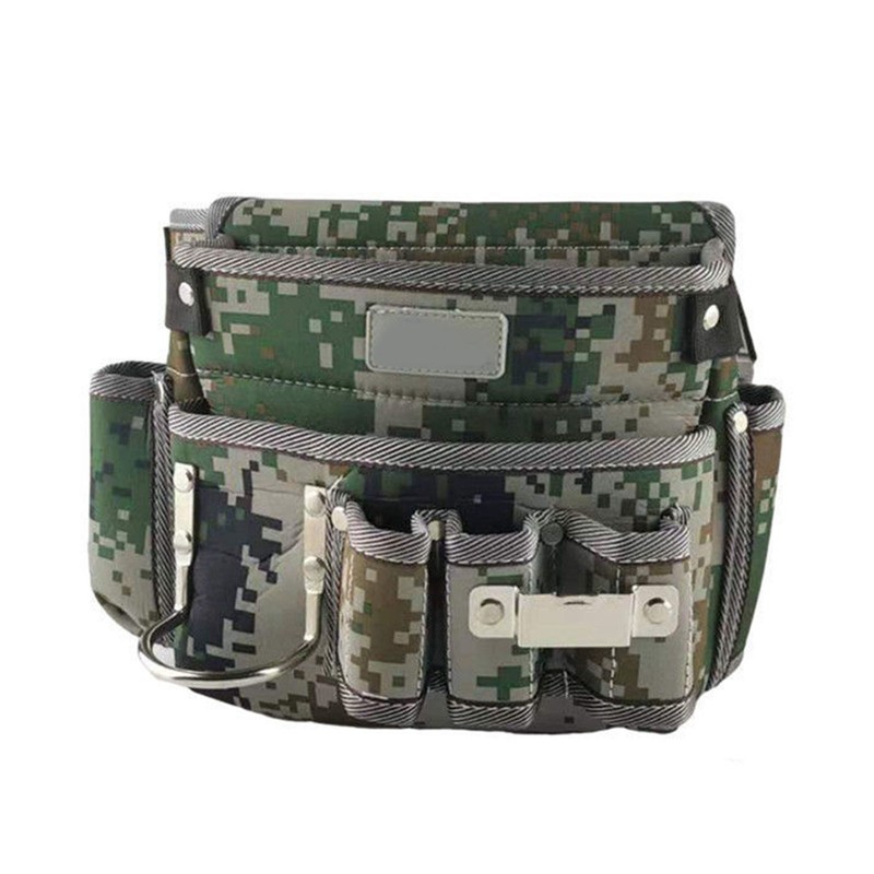 Waist Tool Bag Hard Wearing Oxford Cloth Multifunctional Pockets Tool
