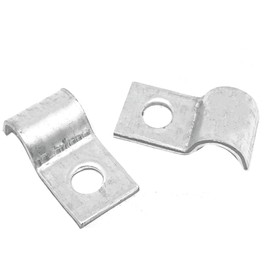 20pcs 1 Hole Pipe Straps Clamp Clips, Iron Zinc-Plated Rigid Pipe Clamp, Snap-On Installation,for Fixing EMT Conduit and Other Pipes On Different Surfaces(8mm)