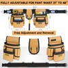 Tool Belt,Magnetic Tool Pouch,27-Pockets Heavy Duty Tool Belts for Men