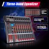 HinLIaDa 8 Channel Mixing Console, w/Bluetooth USB PC Record DX8