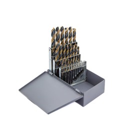 Drill America 25 Piece Heavy Duty High Speed Steel Drill Bit Set (1mm - 13mm x .5mm), KFD Series