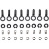 SKS Unisex 8x Bolts,nuts & Endcaps for Chromoplastics/Longboard Mudguards, One