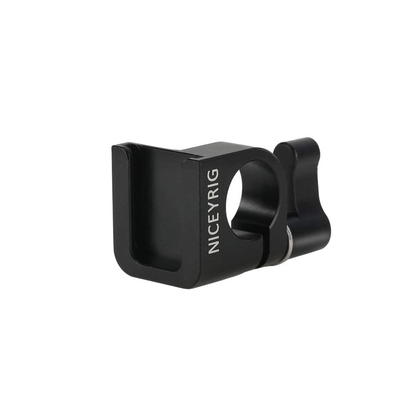 NICEYRIG 15mm Rod Clamp with Cold Shoe Adapter Monitor Mount