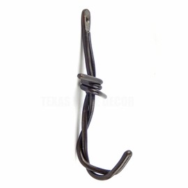 Vintage Barbed Wire Metal Wall Hook Key Towel Coat Leash Hanger Rustic Farmhouse Decor