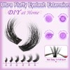 FOINEMYED Fluffy Lash Clusters 100D Thick Lash Clusters 12-22mm Long