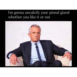 Robert Kennedy MAHA Fluoride pineal gland funny Metal Fridge Magnet 3x4 7386