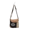 Myra Bag The Chicago Upcycled Canvas & Leather Shoulder Bag