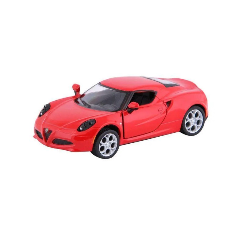 Kinsmart 2013 Alfa Romeo 4C Red 5" Diecast Model Pullback